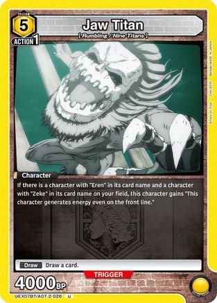 Jaw Titan (UEX07BT/AOT-2-026) - UEX07BT Attack on Titan Vol 2