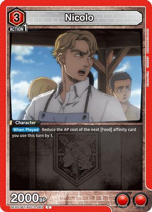 Nicolo (UEX07BT/AOT-2-062) - UEX07BT Attack on Titan Vol 2