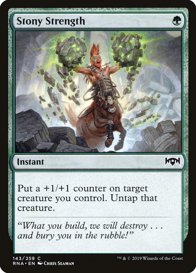 Stony Strength [Ravnica Allegiance] - Magic: The Gathering - Card Brawlers | Quebec | Canada |