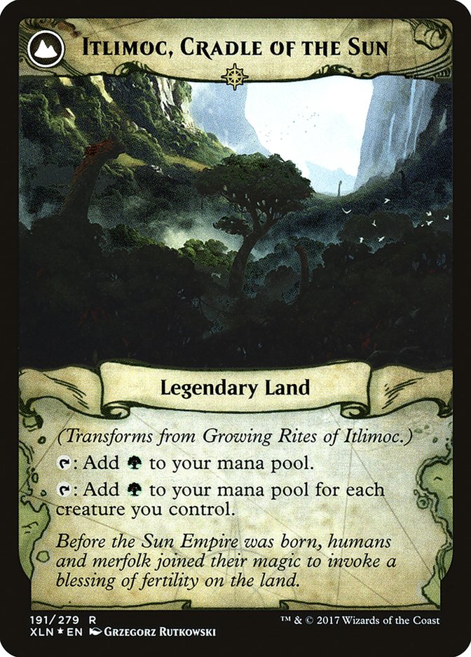 Growing Rites of Itlimoc // Itlimoc, Cradle of the Sun [Ixalan Prerelease Promos] - Magic: The Gathering - Card Brawlers | Quebec | Canada |
