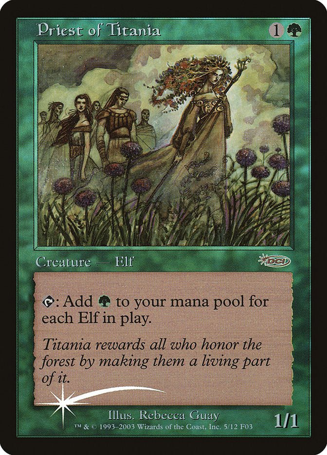 Priest of Titania [Friday Night Magic 2003] - Magic: The Gathering - Card Brawlers | Quebec | Canada |