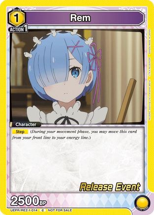 Rem (014) (UEPR/REZ-1-014) - UE24BT ReZERO Starting Life in Another World Release Event Cards - UE24BT: Re:ZERO -Starting Life in Another World- Release Event Cards - Card Brawlers | Quebec | Canada |