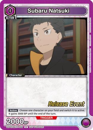Subaru Natsuki (068) (UEPR/REZ-1-068) - UE24BT ReZERO Starting Life in Another World Release Event Cards - UE24BT: Re:ZERO -Starting Life in Another World- Release Event Cards - Card Brawlers | Quebec | Canada |