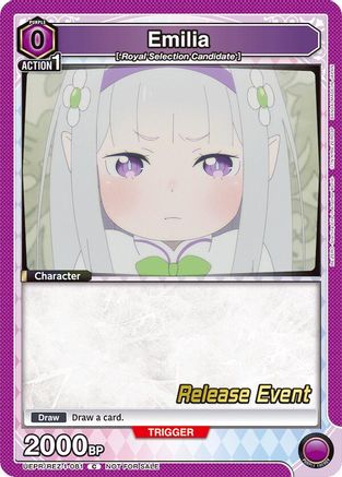 Emilia (081) (UEPR/REZ-1-081) - UE24BT ReZERO Starting Life in Another World Release Event Cards - UE24BT: Re:ZERO -Starting Life in Another World- Release Event Cards - Card Brawlers | Quebec | Canada |