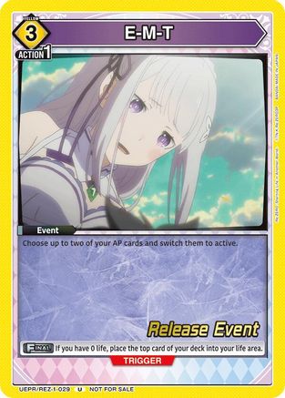 E-M-T (UEPR/REZ-1-029) - UE24BT ReZERO Starting Life in Another World Release Event Cards - UE24BT: Re:ZERO -Starting Life in Another World- Release Event Cards - Card Brawlers | Quebec | Canada |