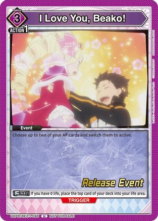 I Love You, Beako! (UEPR/REZ-1-095) - UE24BT ReZERO Starting Life in Another World Release Event Cards - UE24BT: Re:ZERO -Starting Life in Another World- Release Event Cards - Card Brawlers | Quebec | Canada |
