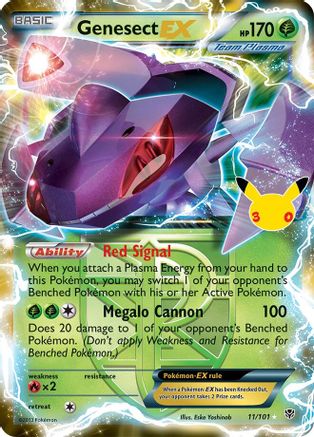 Genesect EX (Team Plasma) (011/null) - Holofoil [ME 30th Celebration Classic Collection]