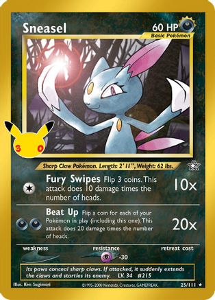 Sneasel (025/null) - Holofoil [ME 30th Celebration Classic Collection]