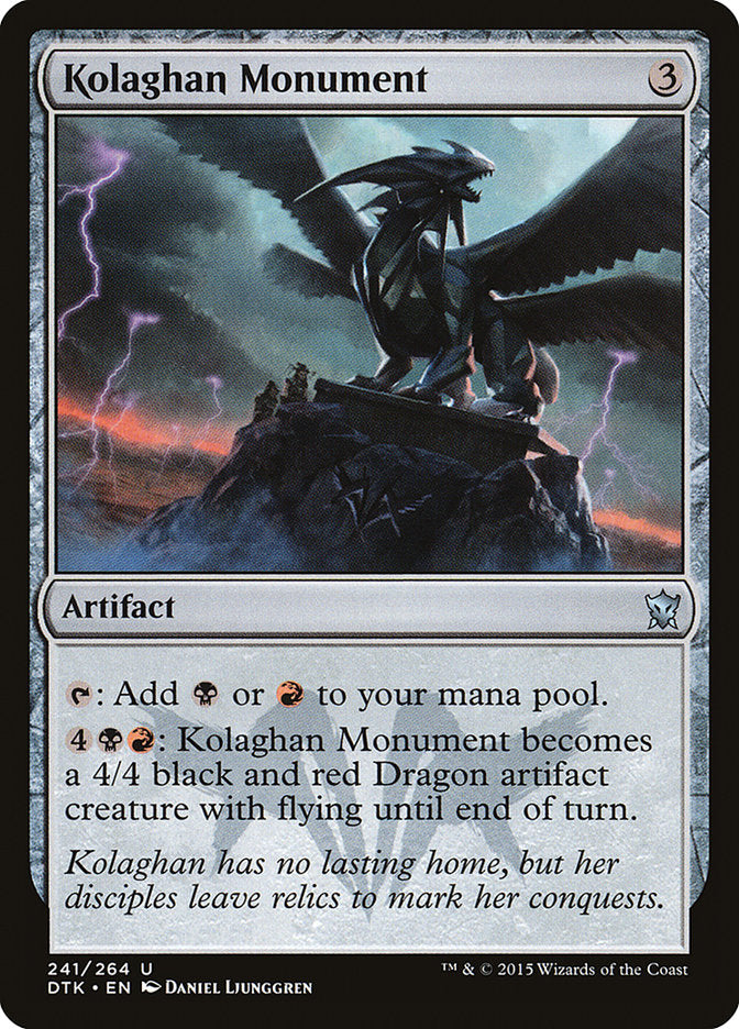 Kolaghan Monument [Dragons of Tarkir] - Magic: The Gathering - Card Brawlers | Quebec | Canada |