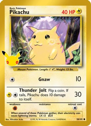 Pikachu (058/null) - Holofoil [ME 30th Celebration Classic Collection]