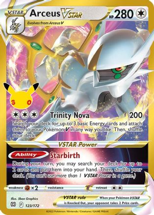 Arceus VSTAR (123/null) - Holofoil [ME 30th Celebration Classic Collection]