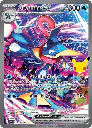 Greninja ex (148/128) - Holofoil [ME 30th Celebration]