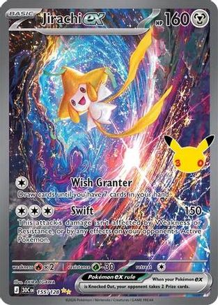 Jirachi ex (155/128) - Holofoil [ME 30th Celebration]