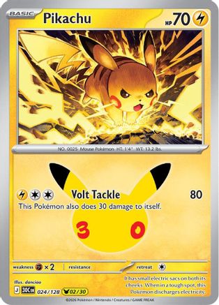 Pikachu (024/128) - Holofoil [ME 30th Celebration]