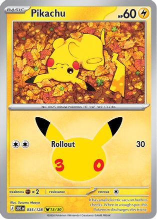 Pikachu (035/128) - Holofoil [ME 30th Celebration]