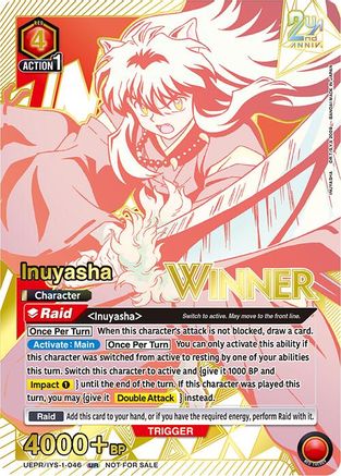 Inuyasha (046) (Winner) (UEPR/IYS-1-046) - Union Arena Promotion Cards Foil