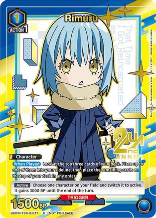 Rimuru (017) (Gold) (UEPR/TSK-2-017) - Union Arena Promotion Cards Foil