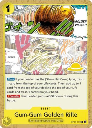 Gum-Gum Golden Rifle (Luffy Deck) (OP15-116) - Set Sail Deck Set - Set Sail Deck Set - Card Brawlers | Quebec | Canada |