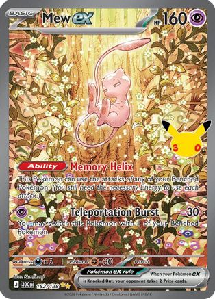Mew ex (152/128) - Holofoil [ME 30th Celebration]