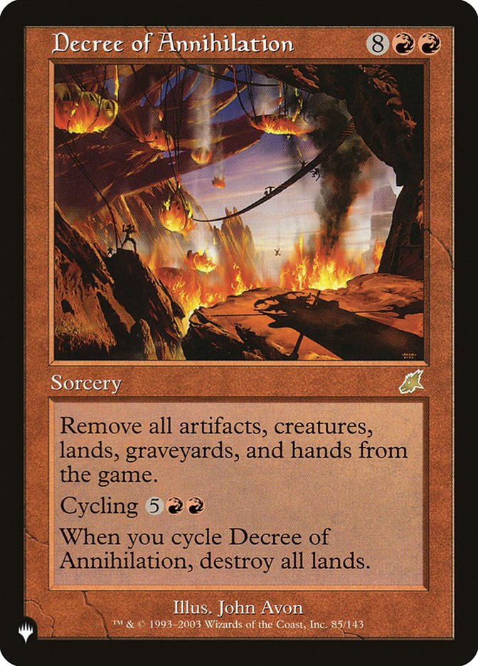 Decree of Annihilation [The List] - Magic: The Gathering - Card Brawlers | Quebec | Canada |