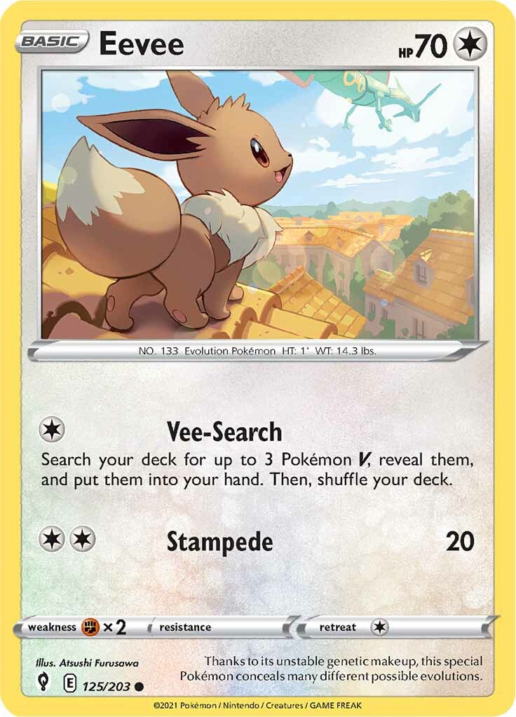 Eevee (125/203) [Sword & Shield: Evolving Skies] - Pokémon - Card Brawlers | Quebec | Canada |