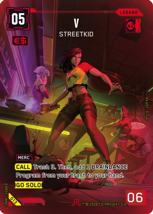 V - StreetKid (013) - Edgerunner Open Season 1 Foil