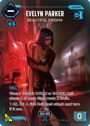 Evelyn Parker - Beautiful Enigma (049) - Edgerunner Open Season 1 Foil