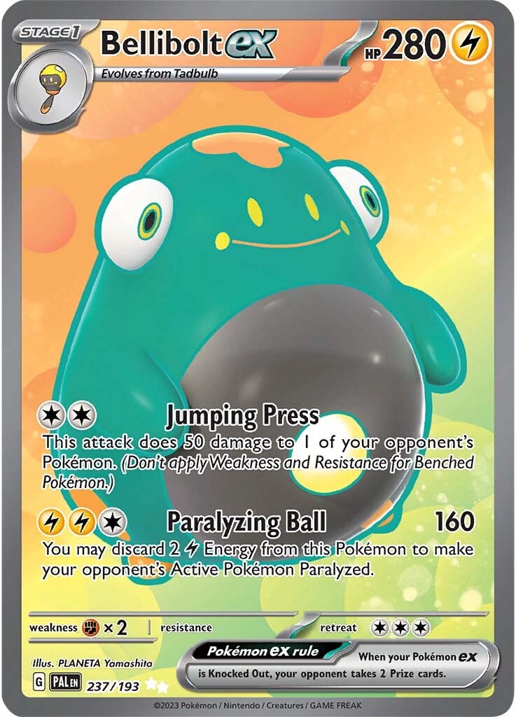 Bellibolt ex (237/193) [Scarlet & Violet: Paldea Evolved] - Pokémon - Card Brawlers | Quebec | Canada |