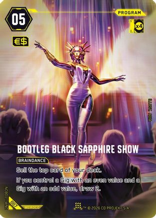 Bootleg Black Sapphire Show (007) - Night City Brawl Season 1 Foil
