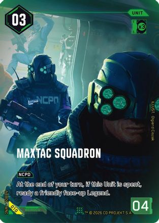 MaxTac Squadron (010) - Night City Brawl Season 1 Foil