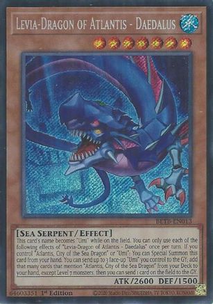 Levia-Dragon of Atlantis - Daedalus (BETB-EN013) Secret Rare - Beyond the Brave