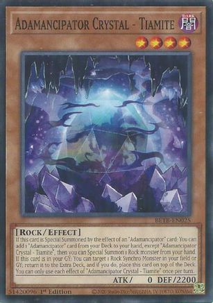 Adamancipator Crystal - Tiamite (BETB-EN025) Common - Beyond the Brave