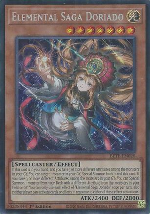 Elemental Saga Doriado (BETB-EN028) Secret Rare - Beyond the Brave