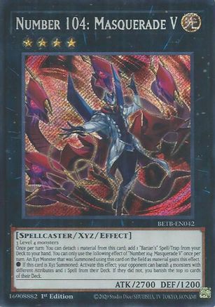Number 104: Masquerade V (BETB-EN042) Secret Rare - Beyond the Brave