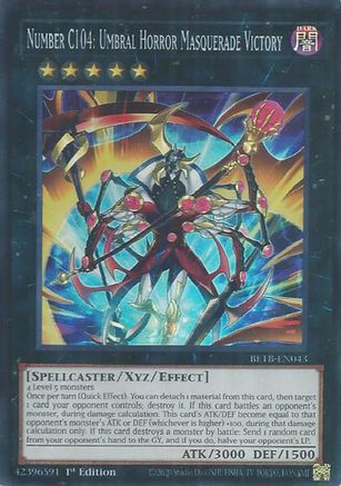 Number C104: Umbral Horror Masquerade Victory (BETB-EN043) Super Rare - Beyond the Brave