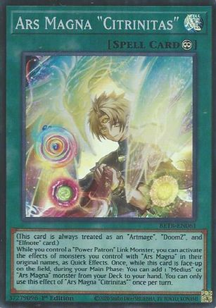 Ars Magna "Citrinitas" (BETB-EN061) Super Rare - Beyond the Brave