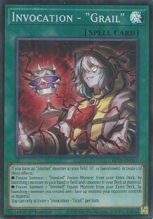 Invocation - "Grail" (BETB-EN067) Super Rare - Beyond the Brave