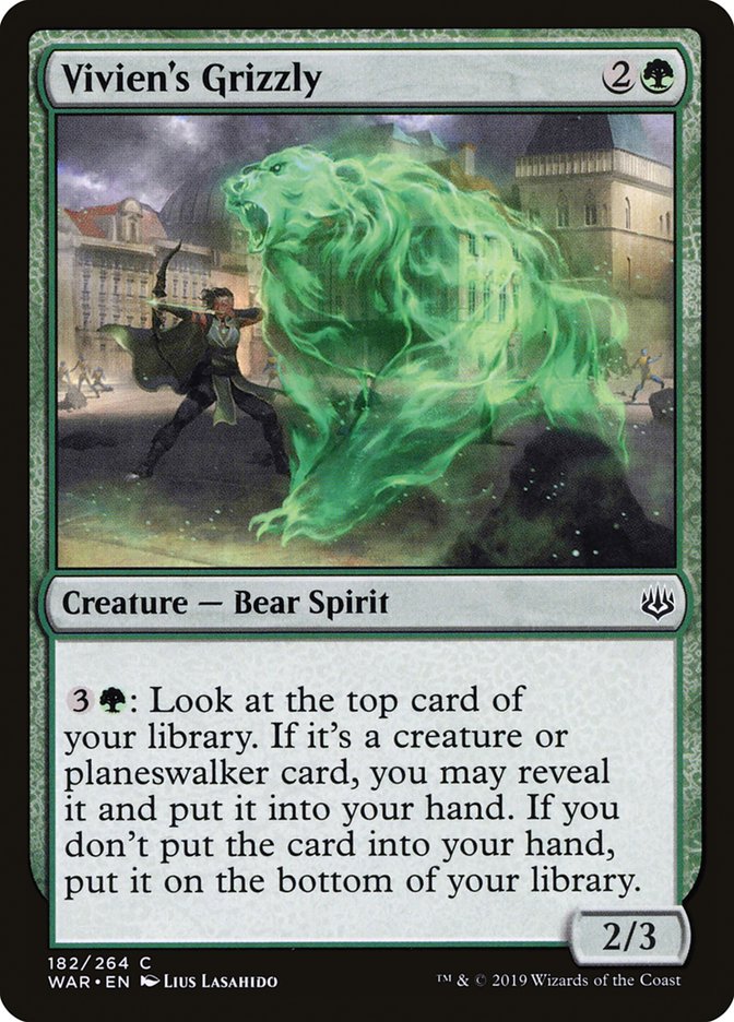 Vivien's Grizzly [War of the Spark] - Magic: The Gathering - Card Brawlers | Quebec | Canada |