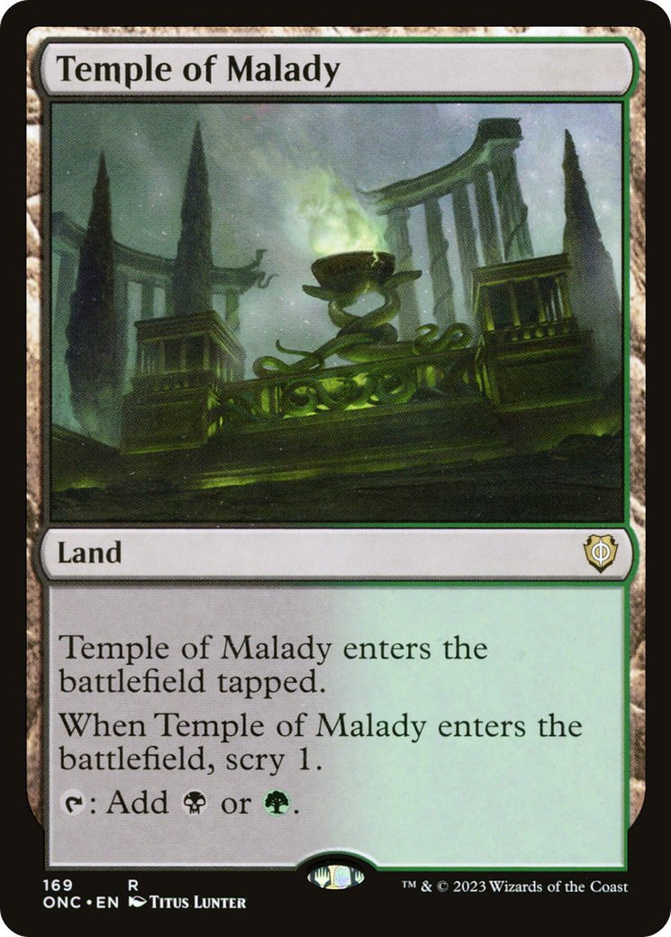 Temple of Malady [Phyrexia: All Will Be One Commander] - Magic: The Gathering - Card Brawlers | Quebec | Canada |