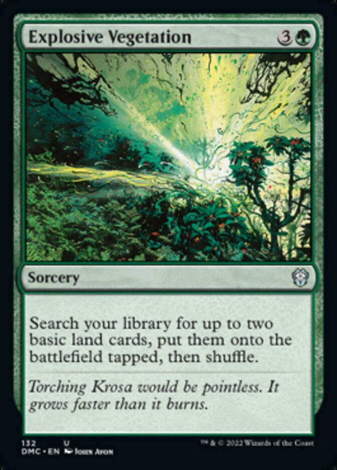 Explosive Vegetation [Dominaria United Commander] - Magic: The Gathering - Card Brawlers | Quebec | Canada |
