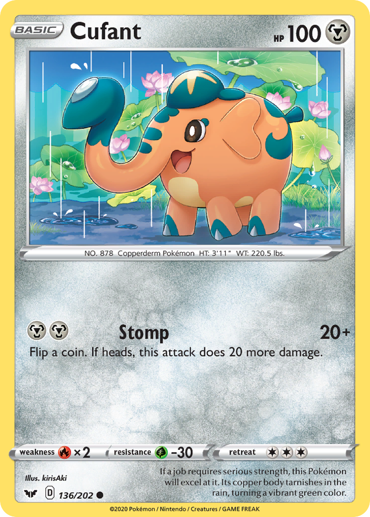 Cufant (136/202) [Sword & Shield: Base Set] - Pokémon - Card Brawlers | Quebec | Canada |
