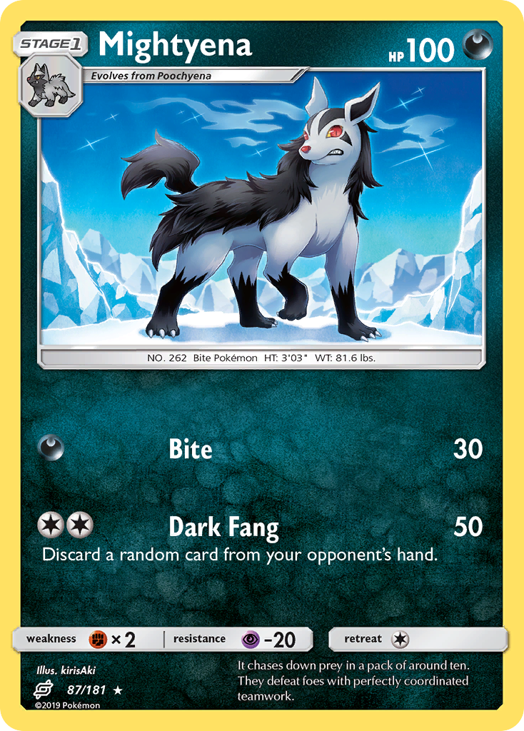 Mightyena (87/181) [Sun & Moon: Team Up] - Pokémon - Card Brawlers | Quebec | Canada |