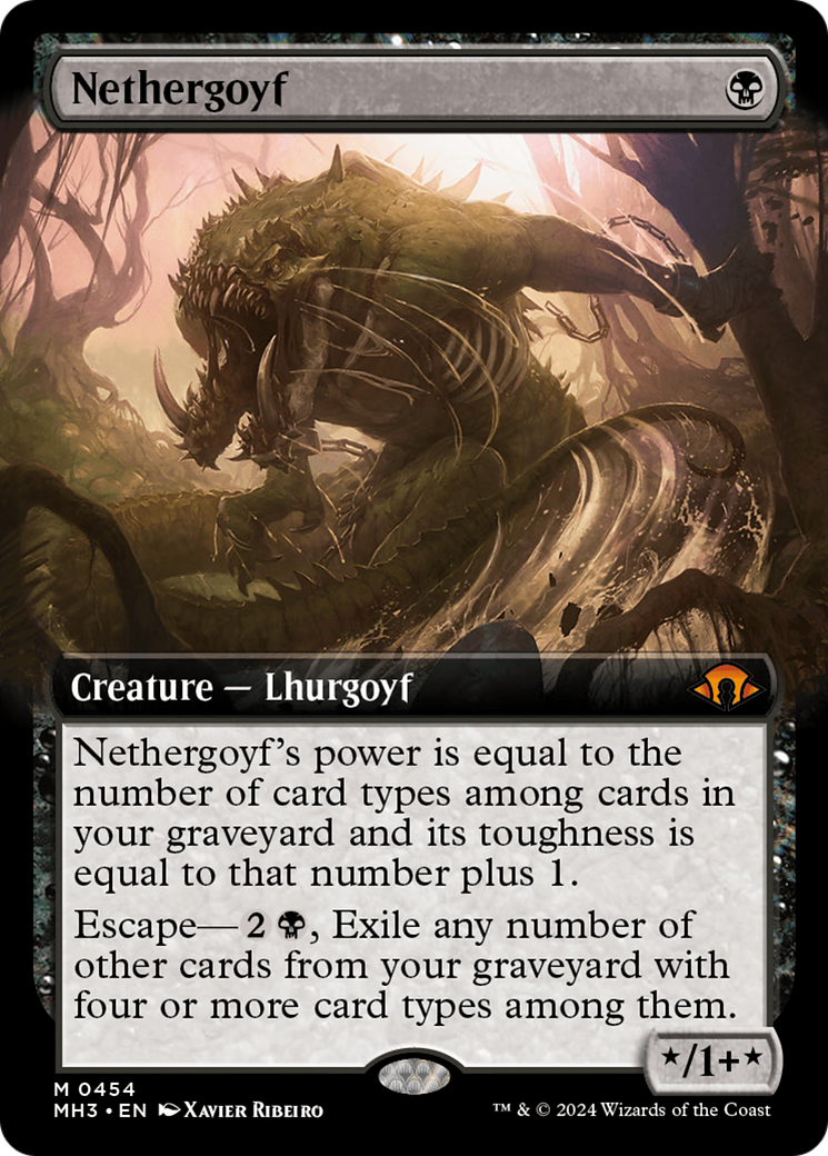 Nethergoyf (Extended Art) [Modern Horizons 3] - Magic: The Gathering - Card Brawlers | Quebec | Canada |