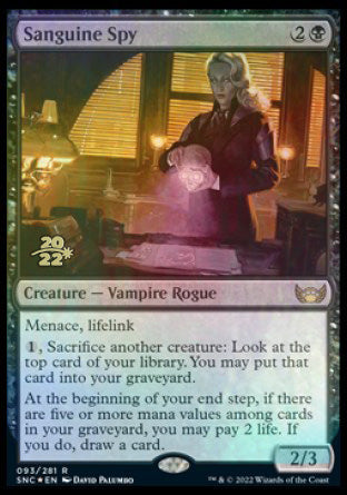 Sanguine Spy [Streets of New Capenna Prerelease Promos] - Magic: The Gathering - Card Brawlers | Quebec | Canada |