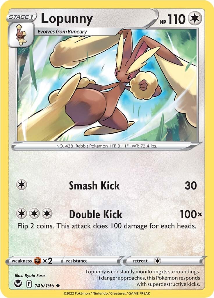 Lopunny (145/195) [Sword & Shield: Silver Tempest] - Pokémon - Card Brawlers | Quebec | Canada |