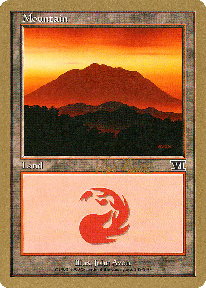 Mountain (kb343) (Kai Budde) [World Championship Decks 1999] - Magic: The Gathering - Card Brawlers | Quebec | Canada |