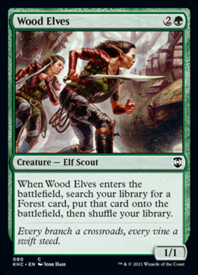Wood Elves [Kaldheim Commander] - Magic: The Gathering - Card Brawlers | Quebec | Canada |