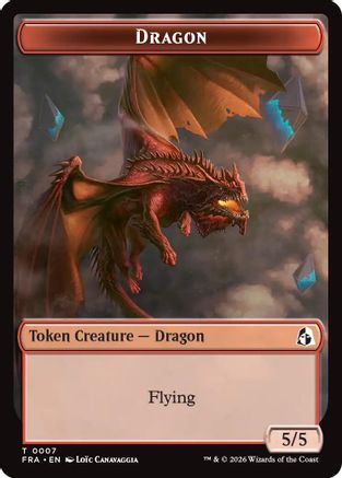 Dragon // Forest Tentacle Double-Sided Token (FRA-7 // 9) - Reality Fracture