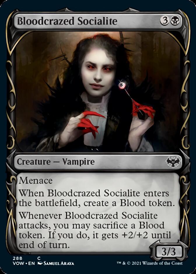 Bloodcrazed Socialite (Showcase Fang Frame) [Innistrad: Crimson Vow] - Magic: The Gathering - Card Brawlers | Quebec | Canada |