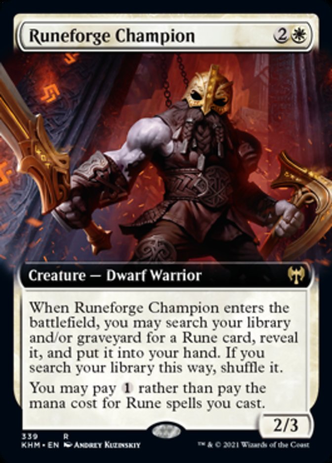Runeforge Champion (Extended Art) [Kaldheim] - Magic: The Gathering - Card Brawlers | Quebec | Canada |